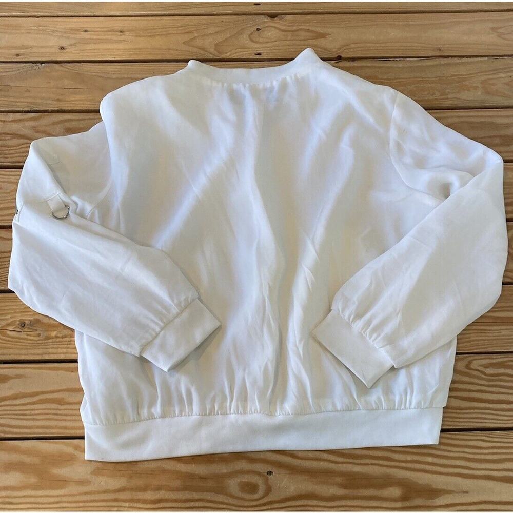 Zara Basic Collection Full Zip Silky Jacket Size … - image 2